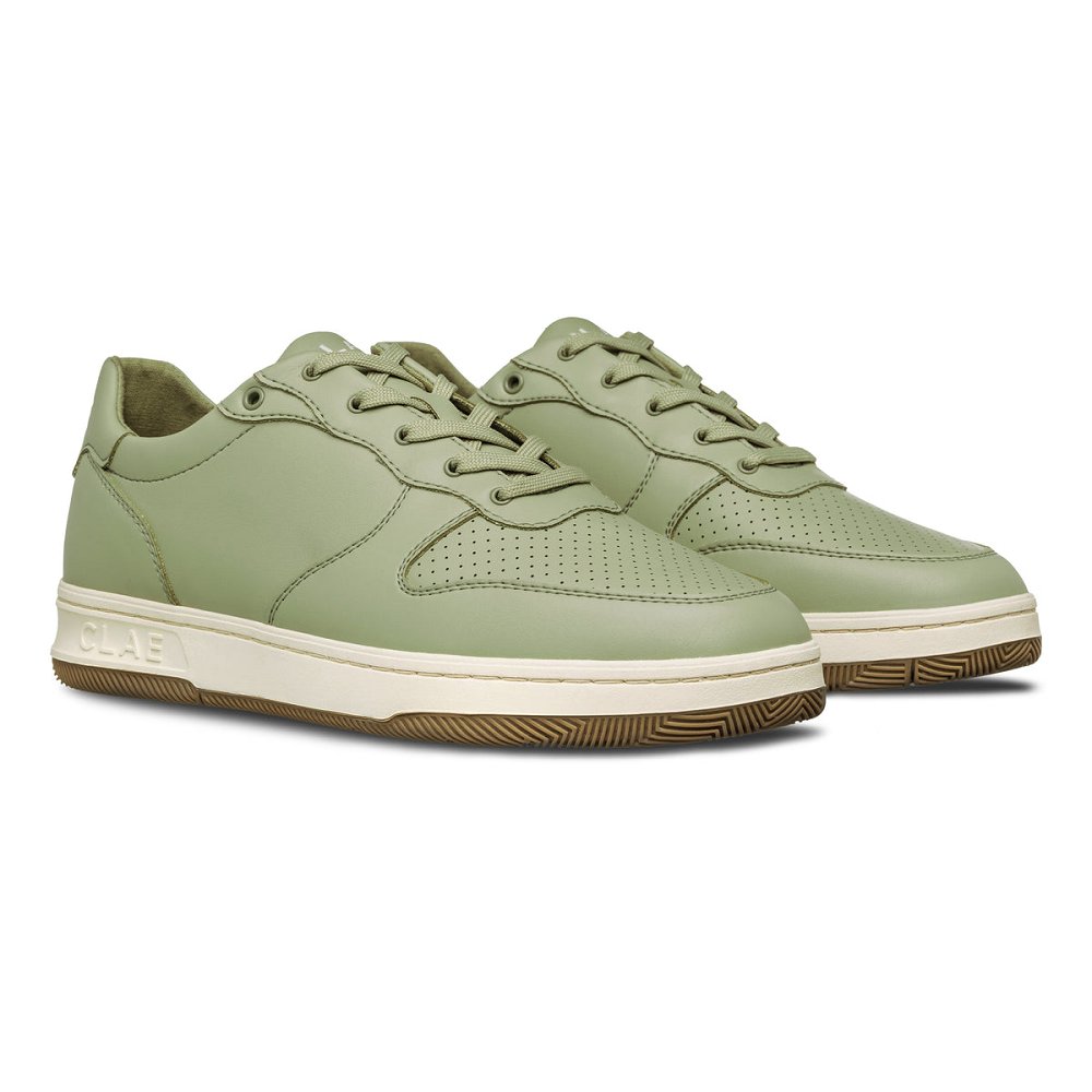 CLAE MALONE CACTUS Shoes Mens USA634-C17 In Sage Light Gum